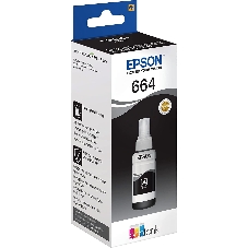 Чернила Epson T6641 (C13T66414A) черный (70 мл.) для L100/L110/L120/L132/L200/L210/L222/L300/L312/L350/L355/L362/L366/L456/L550/L555/L1300