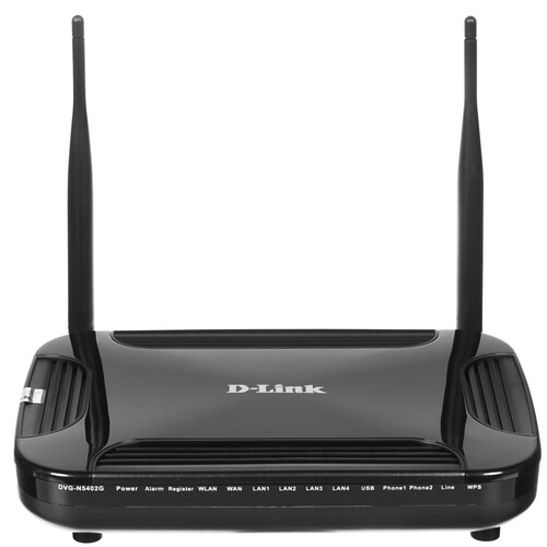 Интернет-телефония D-Link DVG-N5402G/2S1U1L/A1A Беспроводной гигабитный маршрутизатор с поддержкой 3G/LTE, 2 FXS-портами, 1 PSTN-портом (lifeline) и USB-портом
