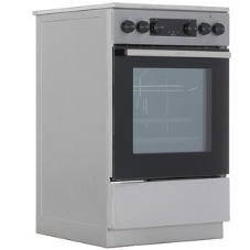 Плита электрическая Gorenje GEC5C40XAOT серебристый, конфорок 4 шт, духовка 70 л, 50 см x 85 см x 59.4 см