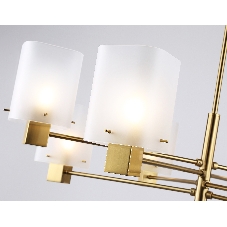Люстра Ambrella light LH57033/8 BS/SM латунь/дымчатый E14/8 max 40W D830*710