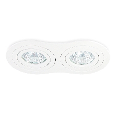 Встраиваемый поворотный точечный светильник Ambrella light TN102505/2 WH белый GU5.3 175*95*28
