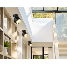 Светильник Ambrella light TN71282 BK/GD черный/золото GX53 max 12W D95*137