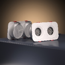 15277/LED / Светильник встраиваемый 20W 3000K белый IP44
