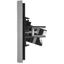 Розетка компьютерная RJ45 кат.5E IEK FORTE&PIANO FP532 сталь