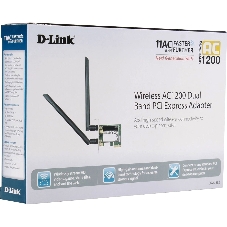Сетевой адаптер WiFi D-Link DWA-582/RU/10/B1A DWA-582 PCI Express (ант.внеш.съем) 2ант. (упаковка 10 шт)