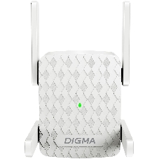 Повторитель беспроводного сигнала Digma D-WR400 AC1200 10/100BASE-TX/Wi-Fi белый