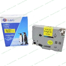 Картридж ленточный G&G GG-TZE631 черный на желтом 12x8 для Brother 1010/1260VP/1830VP/9700PC
