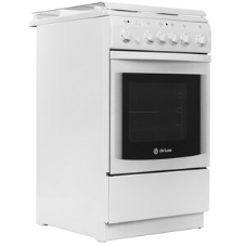 Плита электрическая De Luxe 506004.00Э (кр) белый, конфорок 4 шт, духовка 60 л, 50 см x 85 см x 60 см