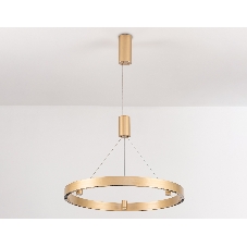 Подвесной светодиодный светильник Ambrella light FL5846/1+3 GD золото 40W 3000K/4200K/6400K D600*1200 (без ПДУ)