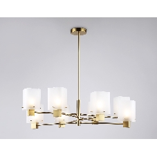 Люстра Ambrella light LH57033/8 BS/SM латунь/дымчатый E14/8 max 40W D830*710