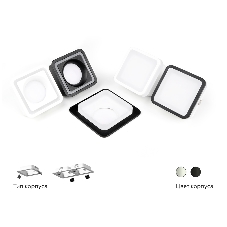 Насадка для корпуса светильника N7716 SBK черный песок 70*70mm H26mm Out2mm MR16