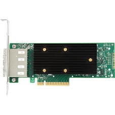 Адаптер HBA SAS 9400-16e SGL (05-50013-00), PCIe 3.1 x8 LP, Tri-Mode SAS/SATA/NVMe 12G HBA, 16port(2*ext SFF8644), 3416 IOC