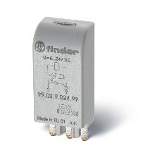 Модуль индикации и защиты LED + диод (+ A1) 6...24В DC зел. FINDER 9902902499 Модуль индикации и защиты LED + диод (+ A1) 6...24В DC зел. FINDER 9902902499