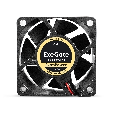 Вентилятор для корпуса ExeGate ExtraPower EP06025B2P черный, 60 мм, 4500 об/мин, 31 дБ, 2 pin