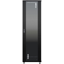 Шкаф коммутационный NTSS Премиум (NTSS-R42U6060GS-BL) напольный 42U 600x600мм пер.дв.стекл металл 900кг черный 510мм 86кг 1987мм IP20 сталь