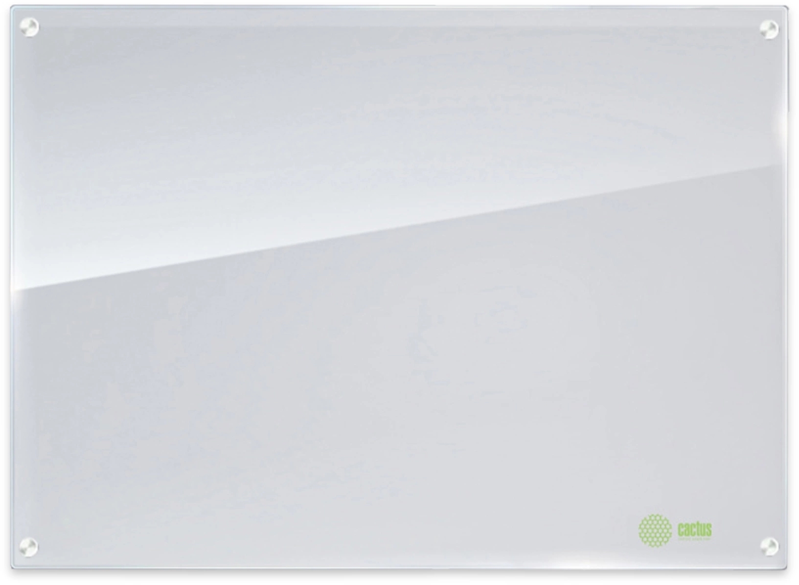 Доска стеклянная Cactus CS-GbD-90X120-WT-TM Сквозное крепление стеклянная белый 90x120 см стекло крепления