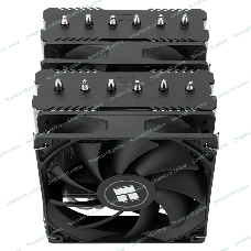 Кулер для процессора Thermalright Peerless Assassin 120 SE черный (4-pin PWM, 155мм, Ni/Cu, 6x6мм, 2x120мм, 66.17CFM, 25.6dBA, 1550RPM, S: 1200, 1700, 1851, 115X, AM4, AM5, silver, black)
