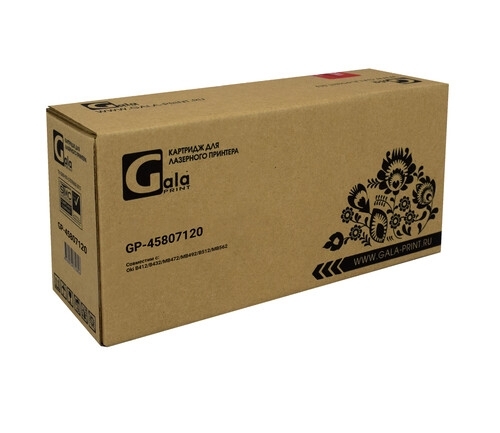 Картридж GalaPrint GP-45807120 для принтеров Oki B412/B432/MB472/MB492/B512/MB562 7000 копий
