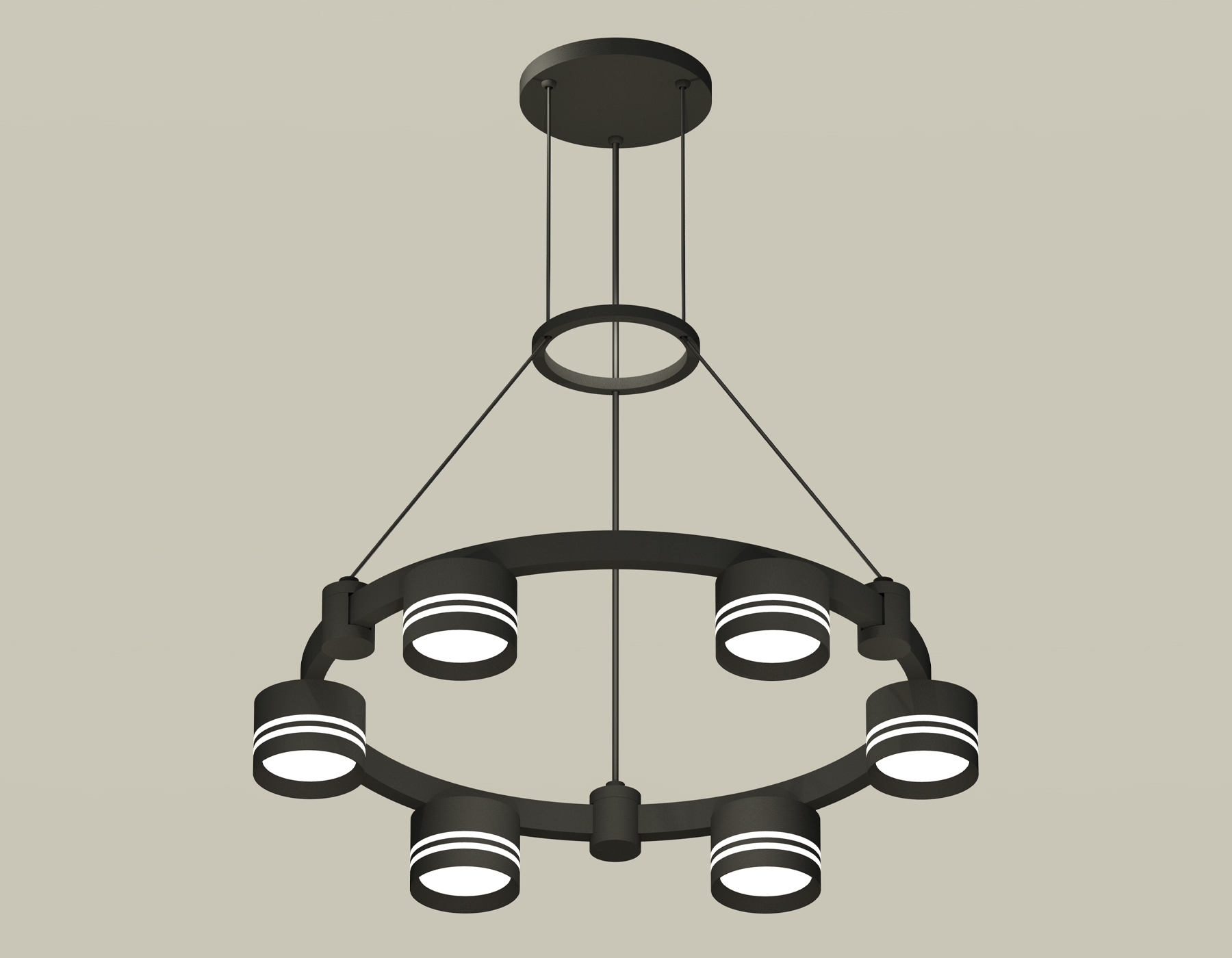 Светильник Ambrella light XR92051203/6 SBK/FR черный песок/белый матовый GX53 (A9205, C9232, N8478)