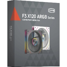 Вентилятор для корпуса PcCooler F3 X120R WH Reverse ARGB 120х120x25 белый 4-pin 28.4дБ (F3 X120R ARGB WH) Ret