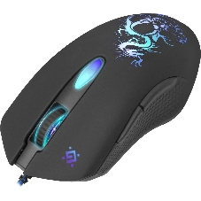 Мышь проводная Defender Sky Dragon GM-090L черный, 3200 dpi, USB, кнопки - 6