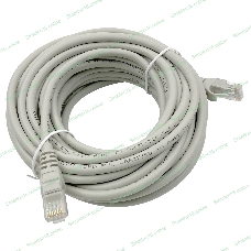 Патч-корд Buro Basic UTP 4 пары cat6 CCA molded 10м серый RJ-45 (m)-RJ-45 (m)