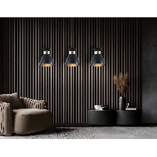 Светильник Ambrella light TR8469/3 BK/FGD черный/золото E27/3 max 60W 550*135*1000