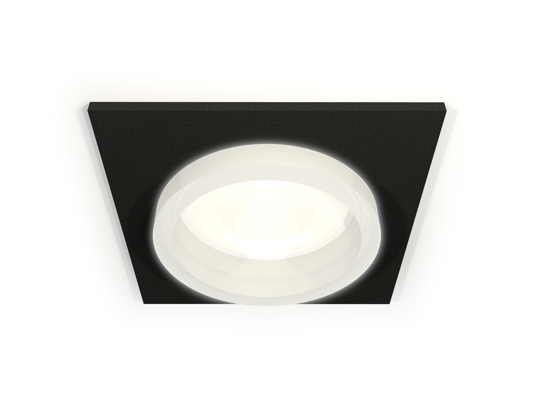 Комплект встраиваемого светильника Ambrella light XC6521064 SBK/FR черный песок/белый матовый MR16 GU5.3 (C6521, N6245)