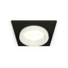 Комплект встраиваемого светильника Ambrella light XC6521064 SBK/FR черный песок/белый матовый MR16 GU5.3 (C6521, N6245)