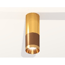 Светильник Ambrella Light XS6304080 SCF/PYG кофе песок/золото желтое полированное MR16 GU5.3 (C6304, C6327, A2010, N6134)