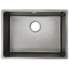 Мойка кухонная GranFest METAL 5944 titan 1 чаша 550*400*205, общий размер: 590*440*200, монтаж: универсальный, материал: нержавеющая сталь AISI 304, цвет: титан