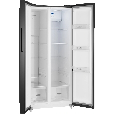Холодильник Weissgauff WSBS 500 Inverter NoFrost Black двухкамерный 270/180л морозилка слева, No Frost, Side by Side