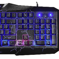 Комплект клавиатура+мышь Oklick HS-HKM100G проводной, USB, 2400 DPI, чёрный