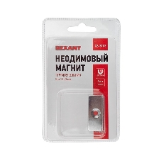 Неодимовый магнитный прямоугольник Rexant 35х15х3 мм с зенковкой 8х4 мм (упаковка 1 шт.)