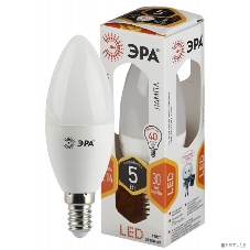 Лампа светодиодная ЭРА STD LED B35-5W-827-E14 E14/Е14 5Вт свеча теплый белый свет