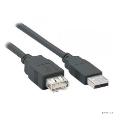 Кабель удлинитель Filum USB 2.0, 1.8 м., серый, разъемы: USB A male-USB A female, пакет. FL-C-U2-AM-AF-1.8M (894169)