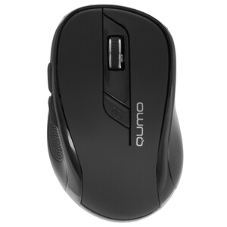 Мышь беспроводная Qumo Office Line Black M78 черный, 1600 dpi, радиоканал, USB, кнопки - 6