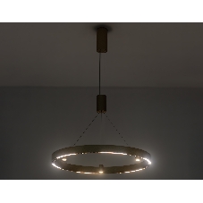 Подвесной светодиодный светильник Ambrella light FL5846/1+3 GD золото 40W 3000K/4200K/6400K D600*1200 (без ПДУ)