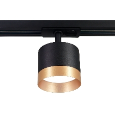 Трековый однофазный светильник Ambrella light GL5365 BK/GD черный/золото GX53 max 12W