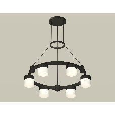 Светильник Ambrella light XR92051204/6 SBK/FR черный песок/белый матовый GX53 (A9205, C9232, N8402)