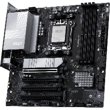 Материнская плата MSI PRO B850M-P, AM5, AMD B850, 4xDDR5, 4xSATA, 3xM.2, 1xPCIe 5.0 x16, 3xPCIe 3.0 x16, 1xHDMI, 1xDP, 1x5Gb LAN, 1xUSB-C 10Gbps, 1xUSB-A 10Gbps, 2xUSB-A 5Gbps, 4xUSB-A 2.0, 3x3.5 мм, 7.1, чёрный, mATX