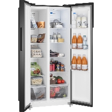 Холодильник Weissgauff WSBS 500 Inverter NoFrost Black двухкамерный 270/180л морозилка слева, No Frost, Side by Side