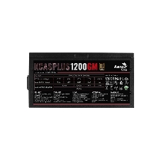 Блок питания Aerocool/Formula 1200W Retail KCAS PLUS 1200GM, 80 PLUS Gold, ATX v2.4, модульный, fan 14cm, 8x PCI-E [6+2-Pin], 10x SATA, 6x MOLEX