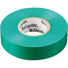 Изолента ПВХ Navigator 15 мм (рул.20м) зел. NIT-B15-20/G