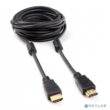 Кабель HDMI Cablexpert CCF2-HDMI4-15, 19M/19M, v2.0, медь, позол.разъем, экран, 2 фер.кольца, 4.5м, черный, пакет