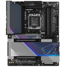 Материнская плата Gigabyte X870E AORUS MASTER X3D, AM5, AMD X870E, 4xDDR5 (до 256 ГБ), 2xSATA, 5xM.2 (2xPCIe 5.0, 2xPCIe 4.0 x4, 1xPCIe 4.0 x2), 2xPCIe 5.0 x16, 1xPCIe 4.0 x16, 1xHDMI, 1x5Gb LAN + 1x10Gb LAN, Wi-Fi 7, Bluetooth 5.4, 2xUSB-C 40Gbps (USB4), 1xUSB-C 20Gbps, 1xUSB-C 10Gbps, 7xUSB-A 10Gbps, 3x3.5 мм + S/PDIF оптический, 7.1, с подсветкой, чёрный, ATX