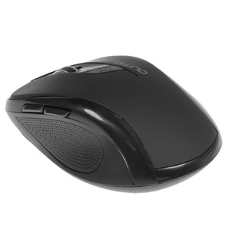 Мышь беспроводная Qumo Office Line Black M78 черный, 1600 dpi, радиоканал, USB, кнопки - 6