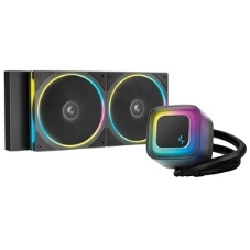 Система жидкостного охлаждения Deepcool LE240 PRO ARGb Soc-AM5/AM4/1200/1700/1851 черный 4-pin 28.2-33dB Al 280W 1347gr Ret (R-LE240PRO-BKAMMC-G-1)