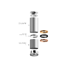 Корпус светильника C6343 SBK черный песок D60*H150mm MR16 GU5.3
