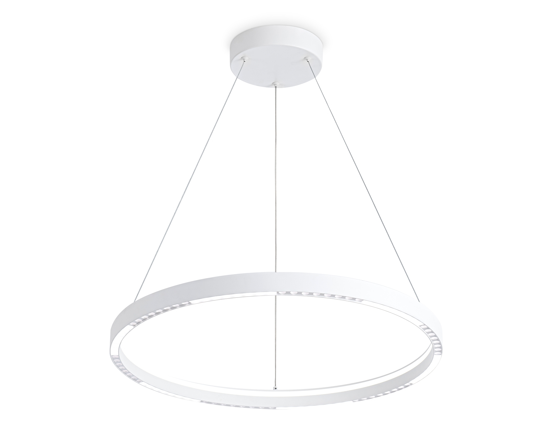 Подвесной светодиодный светильник Ambrella light FL5851 WH белый 35W 3000K/4200K/6400K D600*600 (без ПДУ)